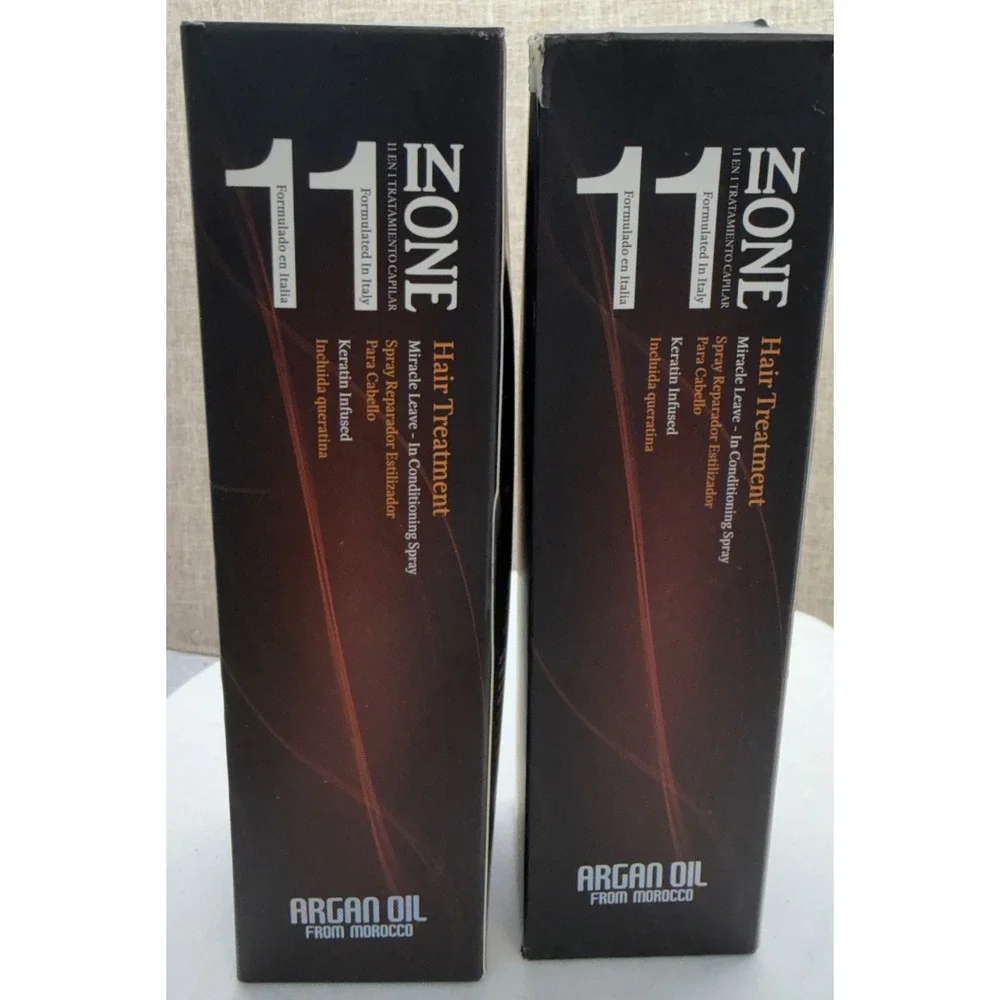 Zone 11 Hair Treatment Miracle Leave-In Conditioning Spray Argan Oil Keratin 2PK